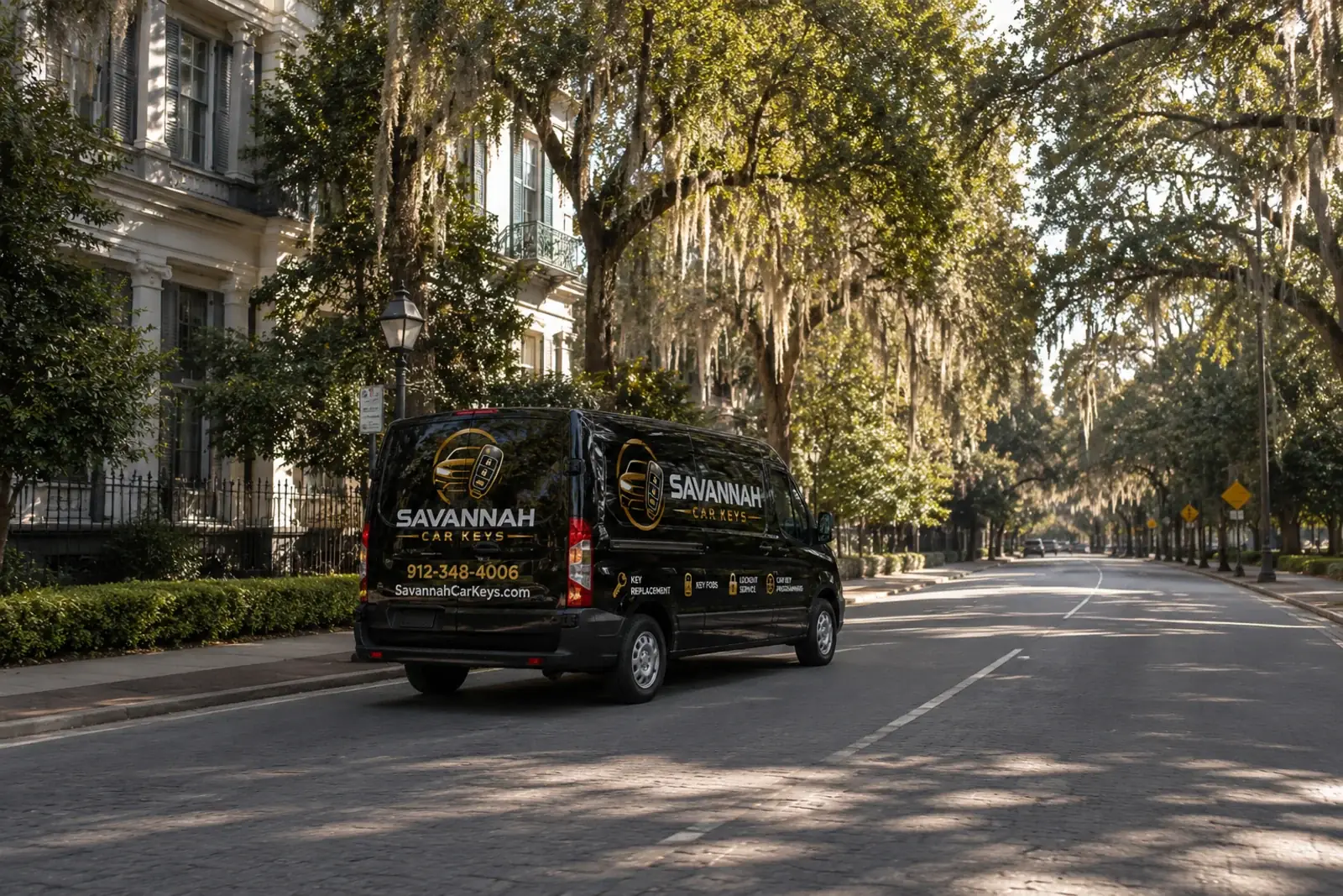 Mobile car key service van ready to respond to a call in Savannah, GA